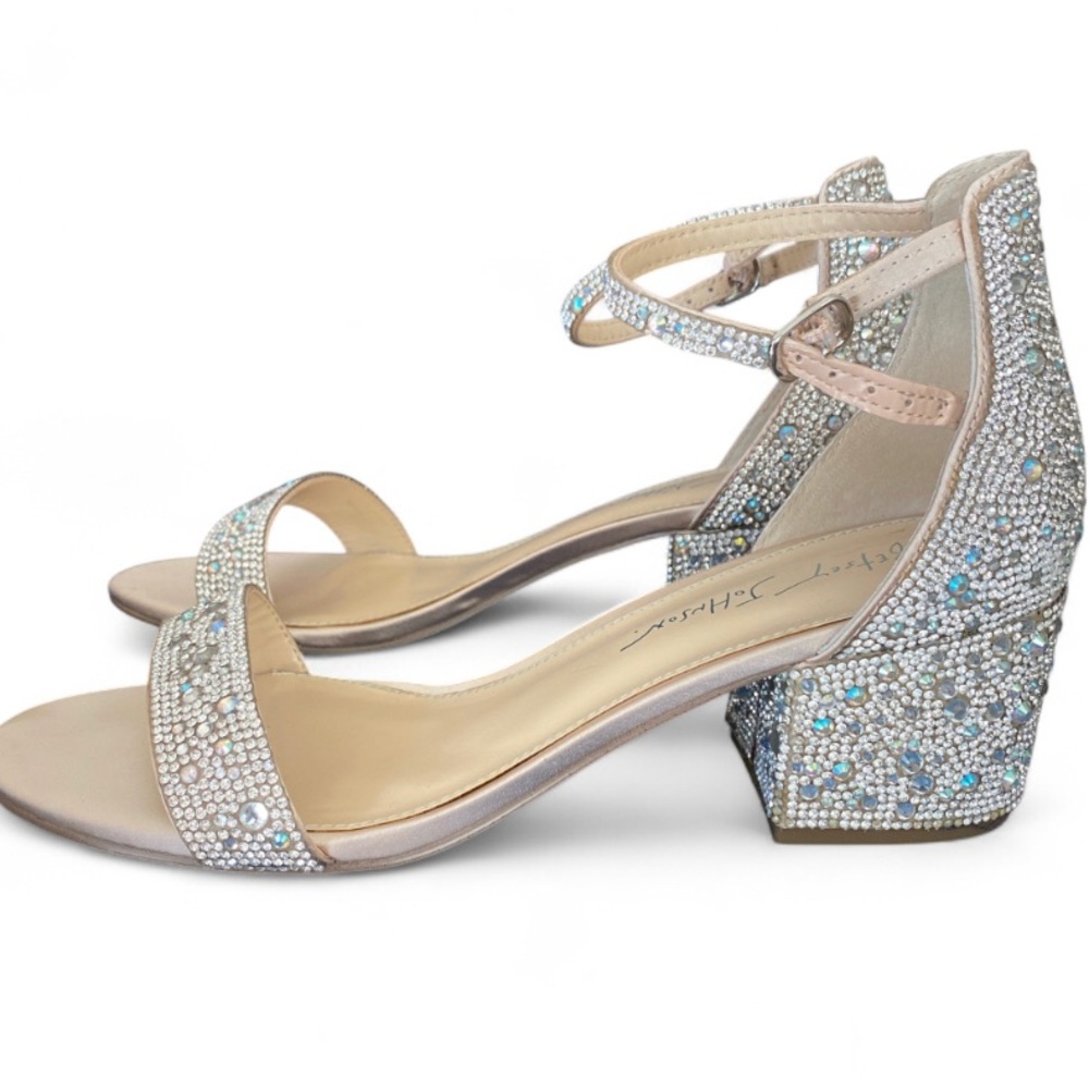 Betsey Johnson Silver Embellished Heels